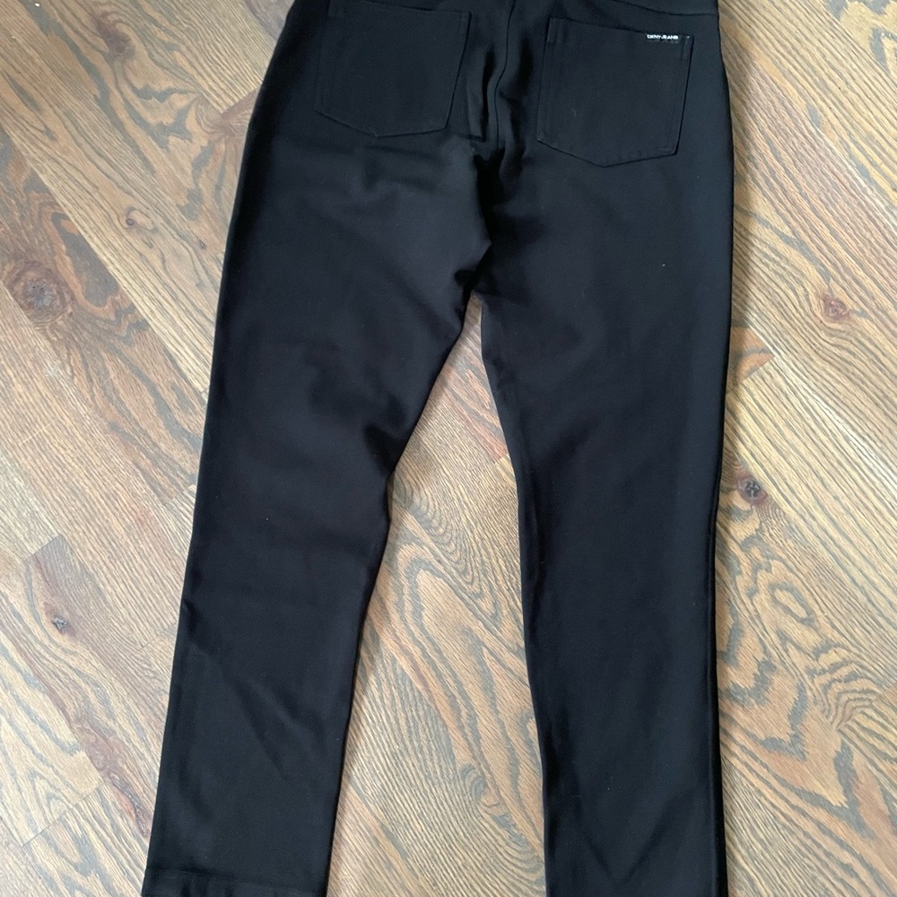 Black Straight-Leg Pants